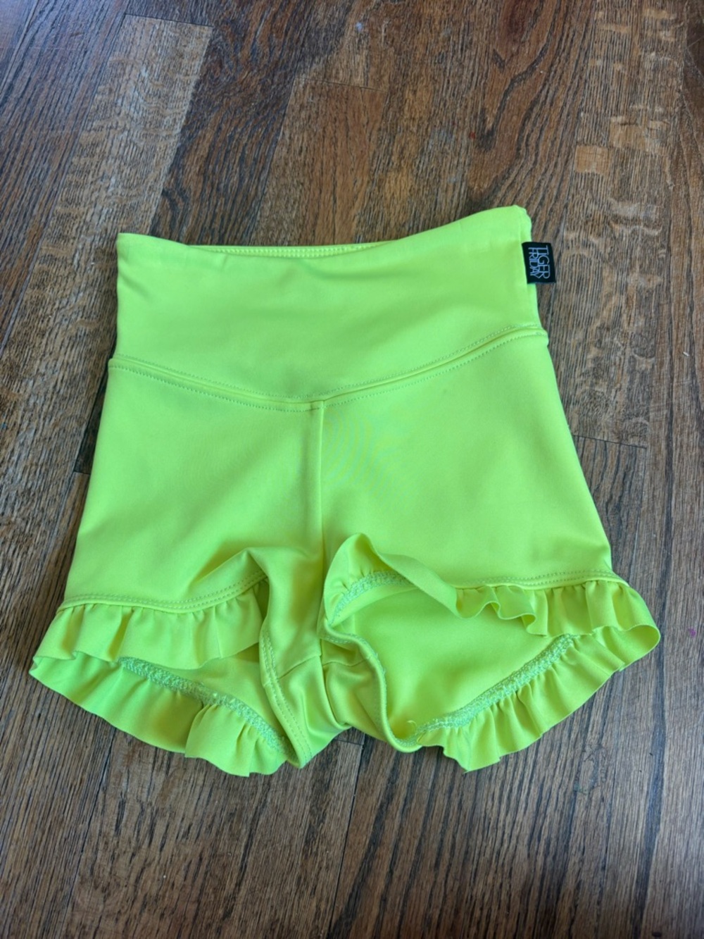 Tiger Friday Neon Yellow Filly Shorts